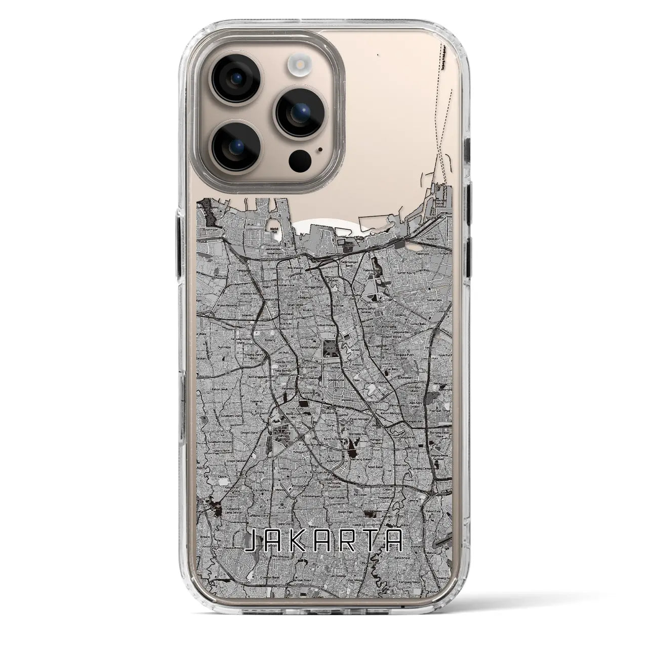 【ジャカルタ(インドネシア)】地図柄iPhoneケース(MagSafeタイプ)