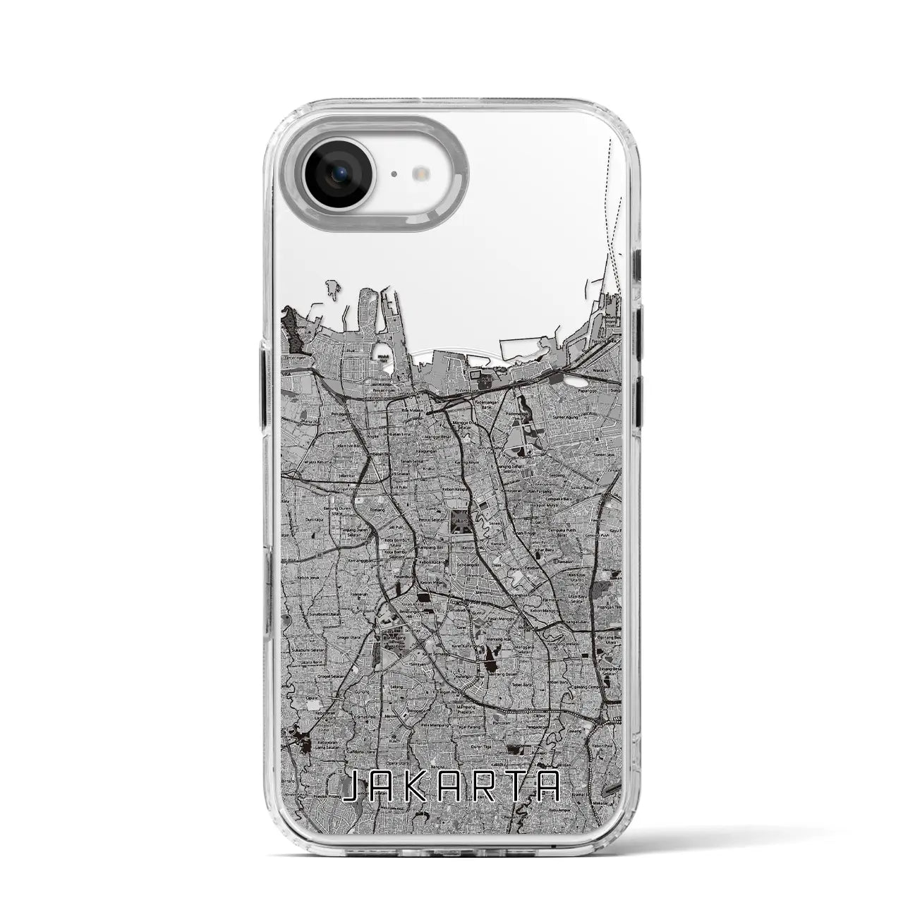 【ジャカルタ(インドネシア)】地図柄iPhoneケース(MagSafeタイプ)