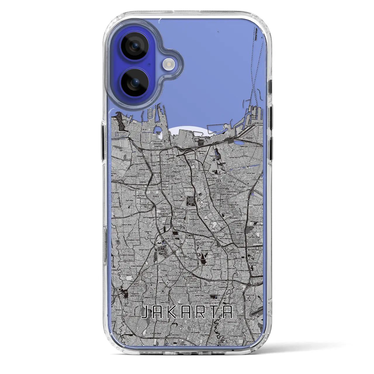 【ジャカルタ(インドネシア)】地図柄iPhoneケース(MagSafeタイプ)