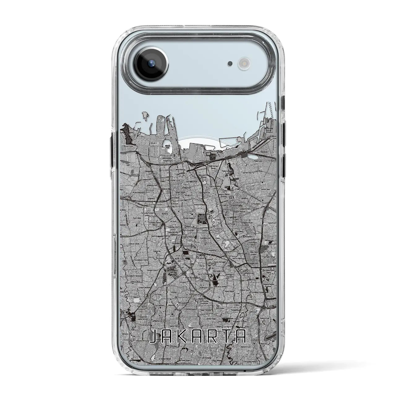 【ジャカルタ(インドネシア)】地図柄iPhoneケース(MagSafeタイプ)