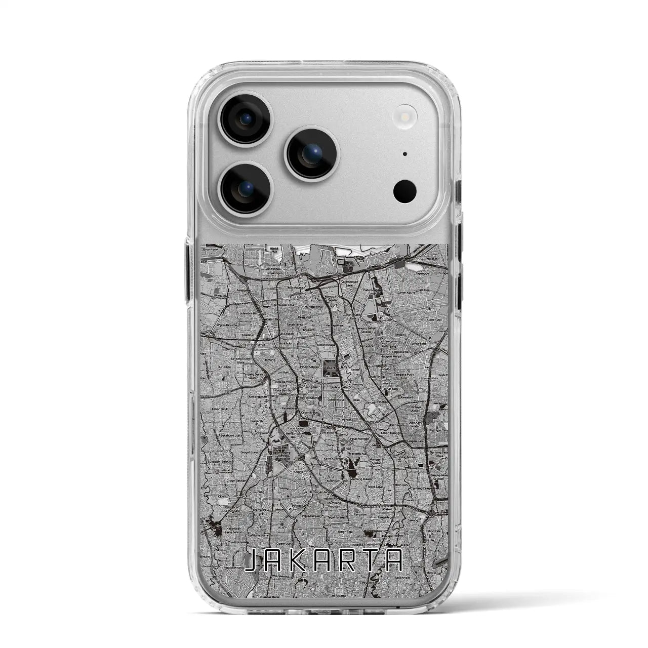 【ジャカルタ(インドネシア)】地図柄iPhoneケース(MagSafeタイプ)