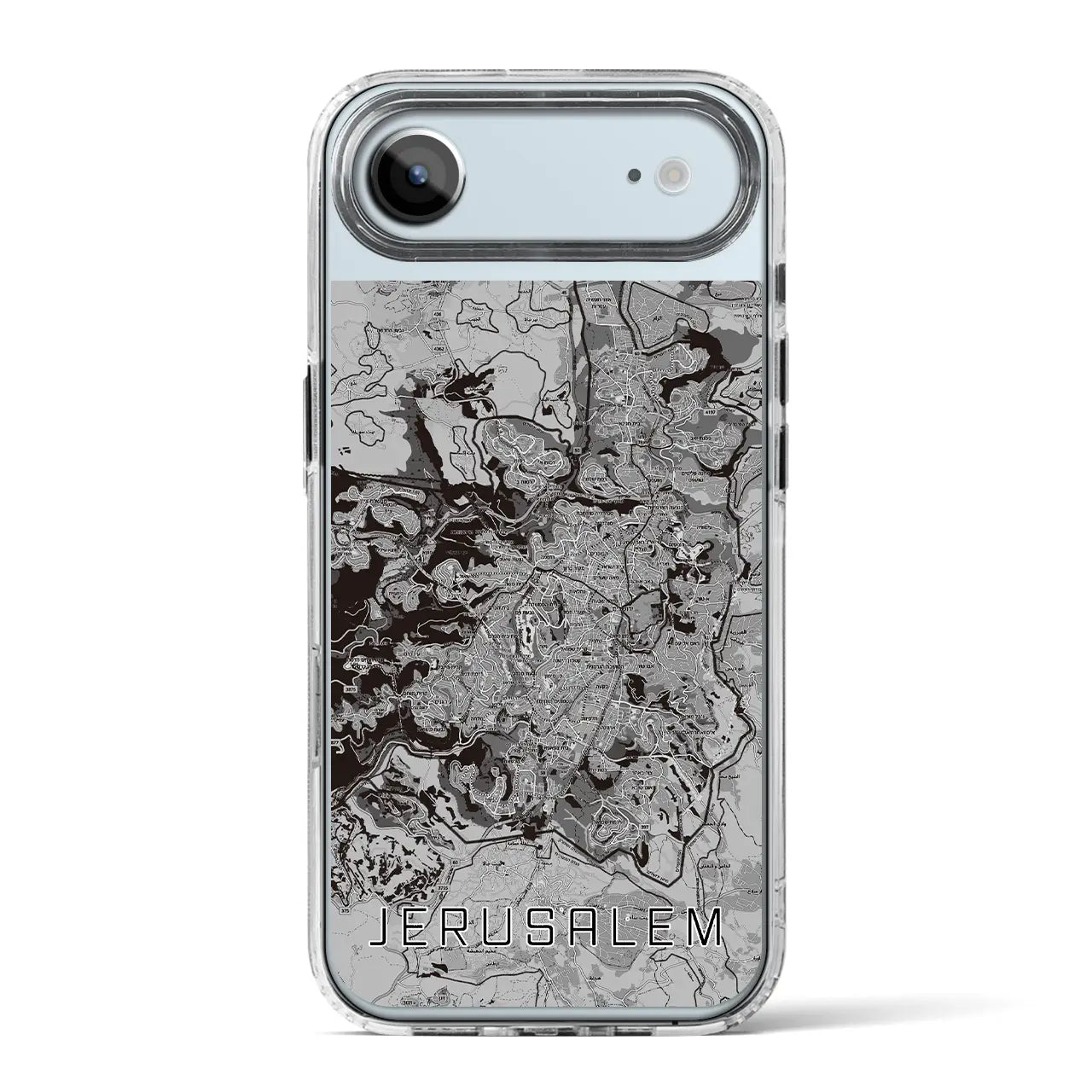 【エルサレム(イスラエル)】地図柄iPhoneケース(MagSafeタイプ)