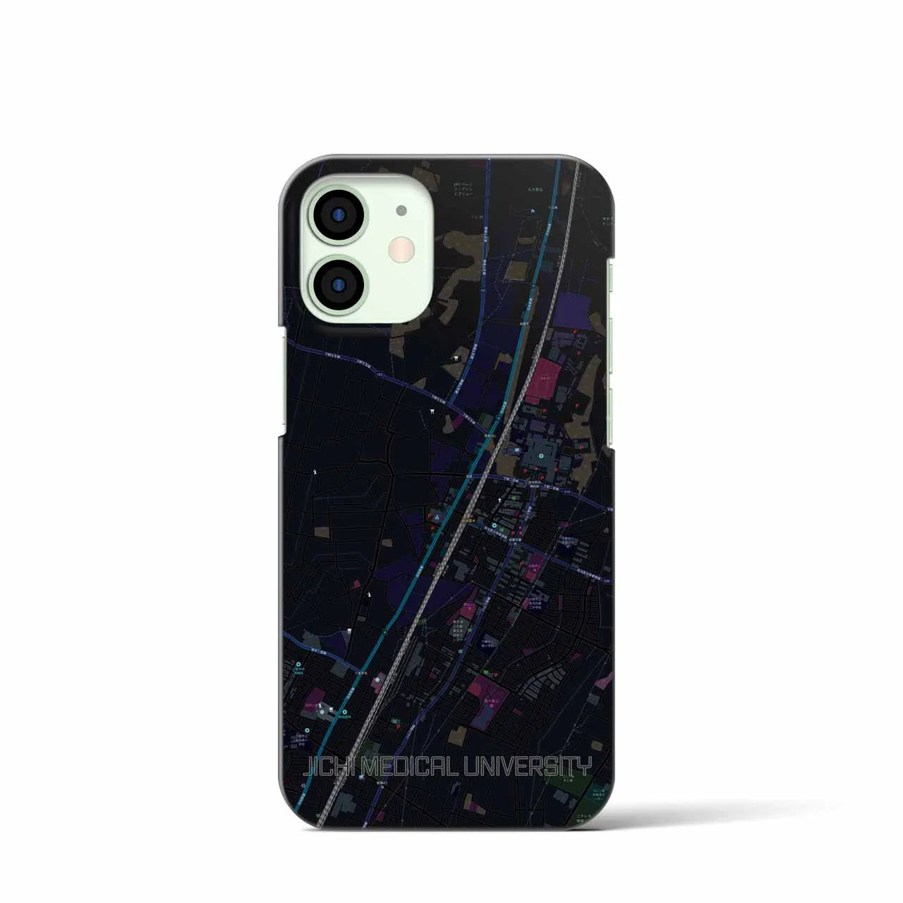 【自治医大(栃木県)】地図柄iPhoneケース(バックカバータイプ)