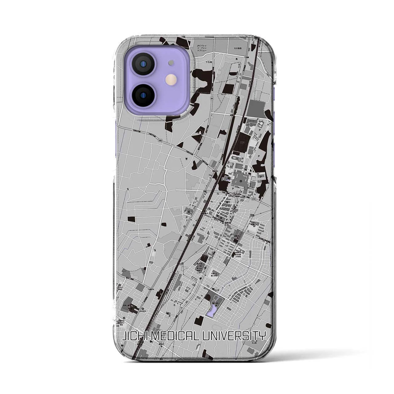 【自治医大(栃木県)】地図柄iPhoneケース(クリアタイプ)