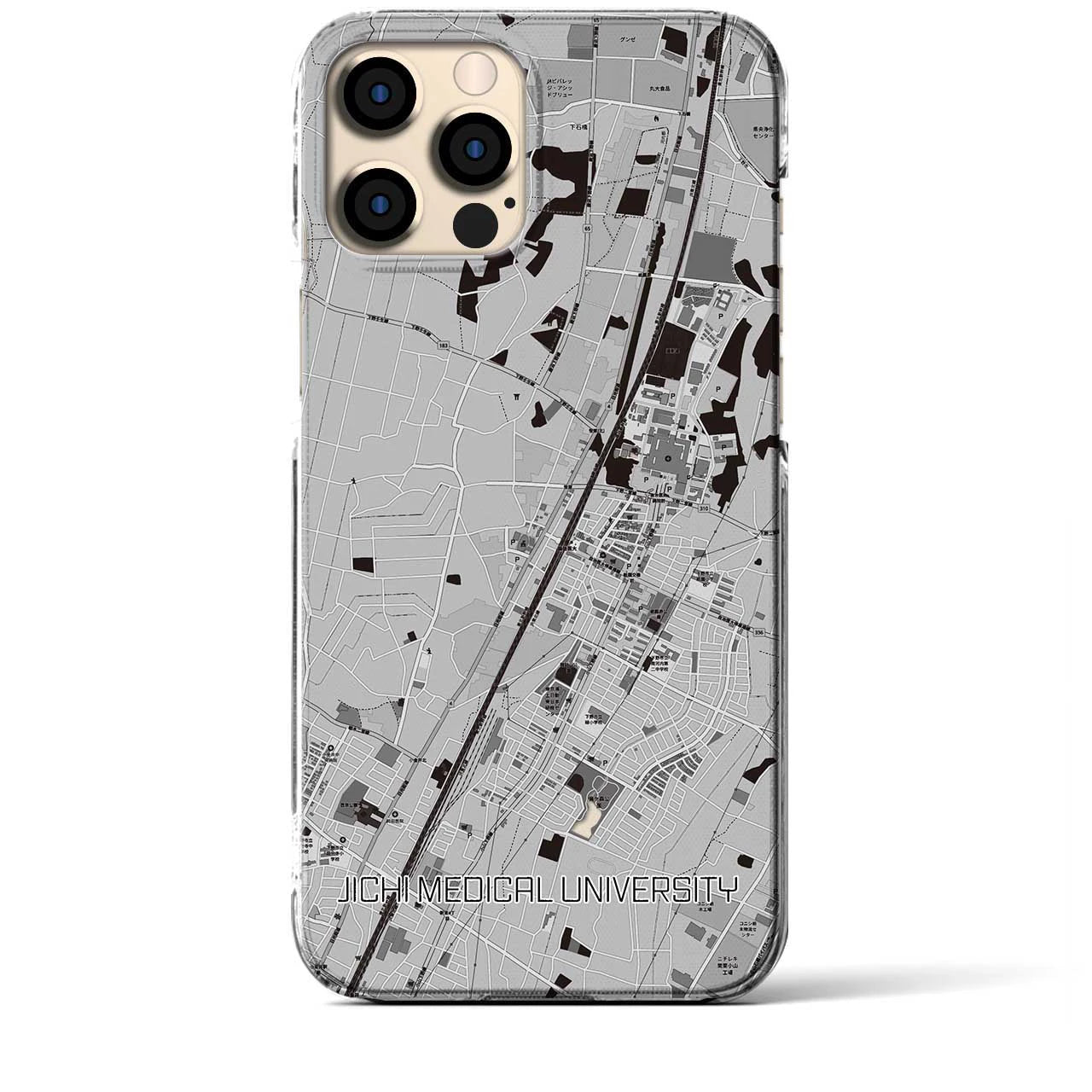 【自治医大(栃木県)】地図柄iPhoneケース(クリアタイプ)