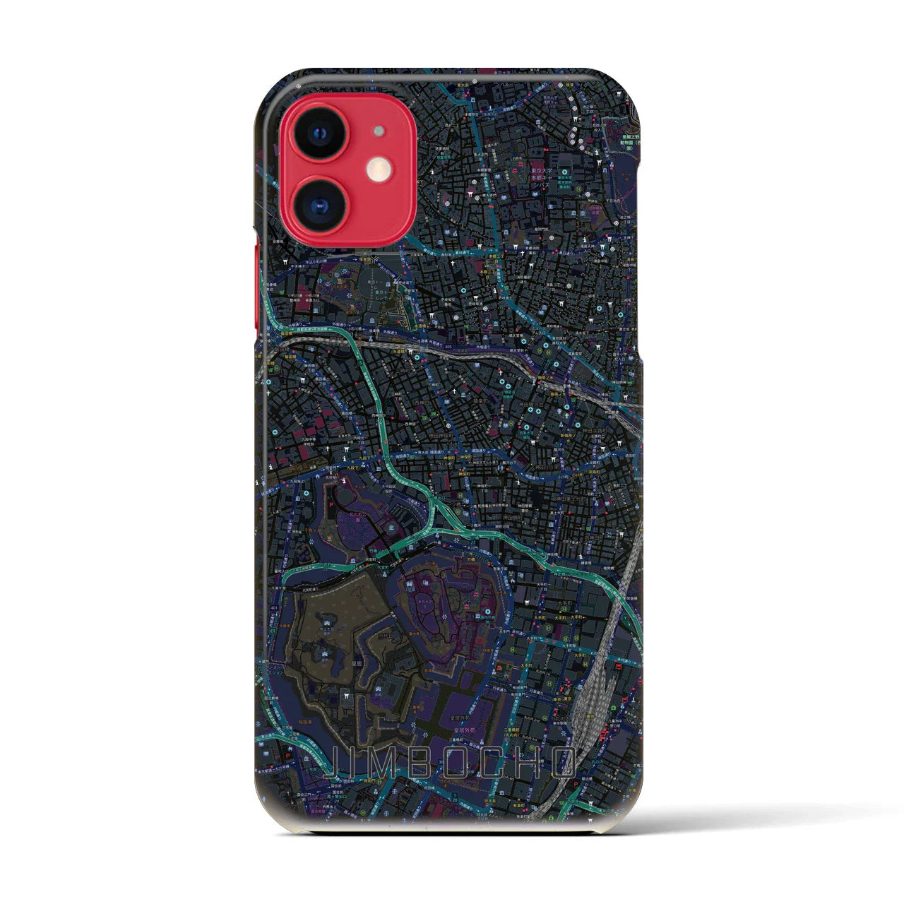 【神保町(東京都)】地図柄iPhoneケース(バックカバータイプ)