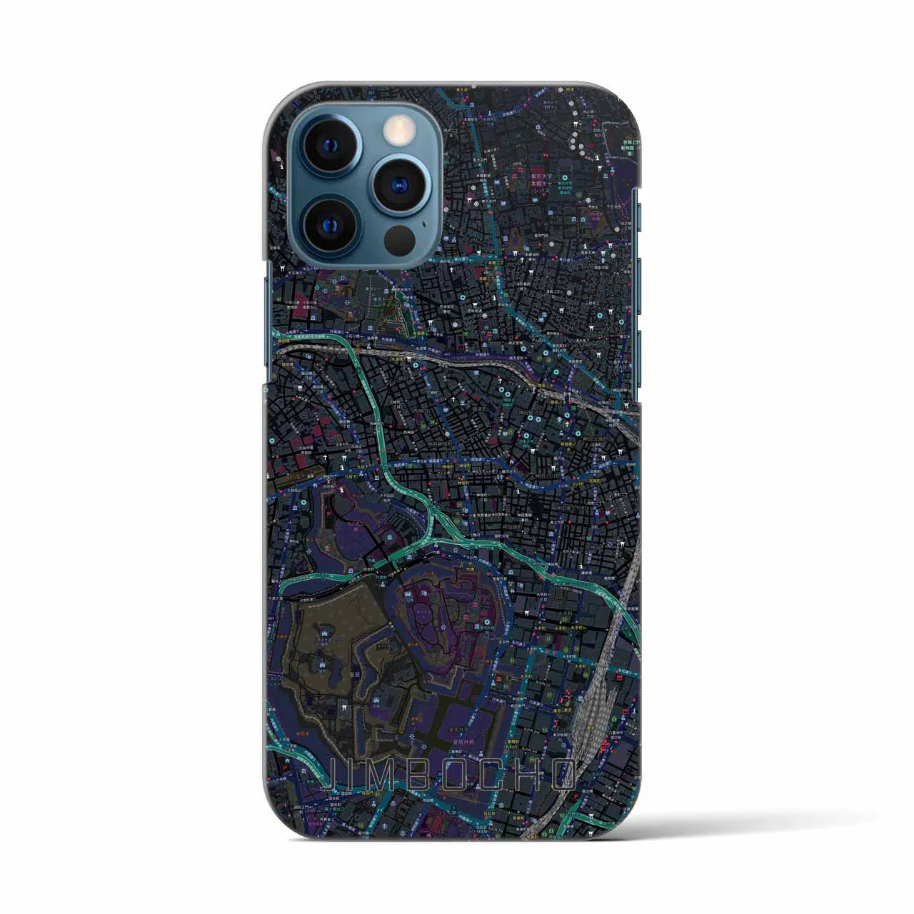 【神保町(東京都)】地図柄iPhoneケース(バックカバータイプ)