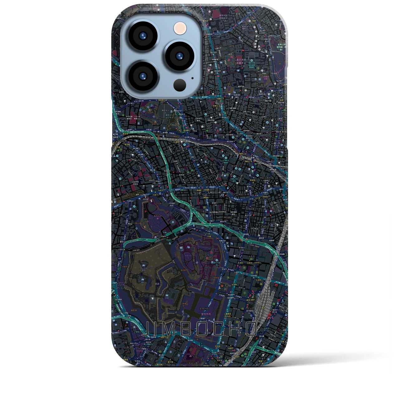 【神保町(東京都)】地図柄iPhoneケース(バックカバータイプ)