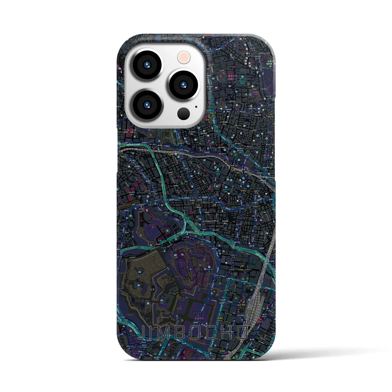 【神保町(東京都)】地図柄iPhoneケース(バックカバータイプ)