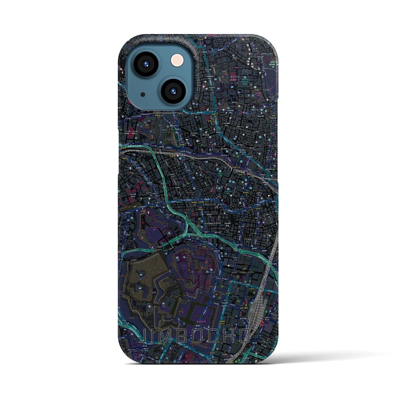 【神保町(東京都)】地図柄iPhoneケース(バックカバータイプ)