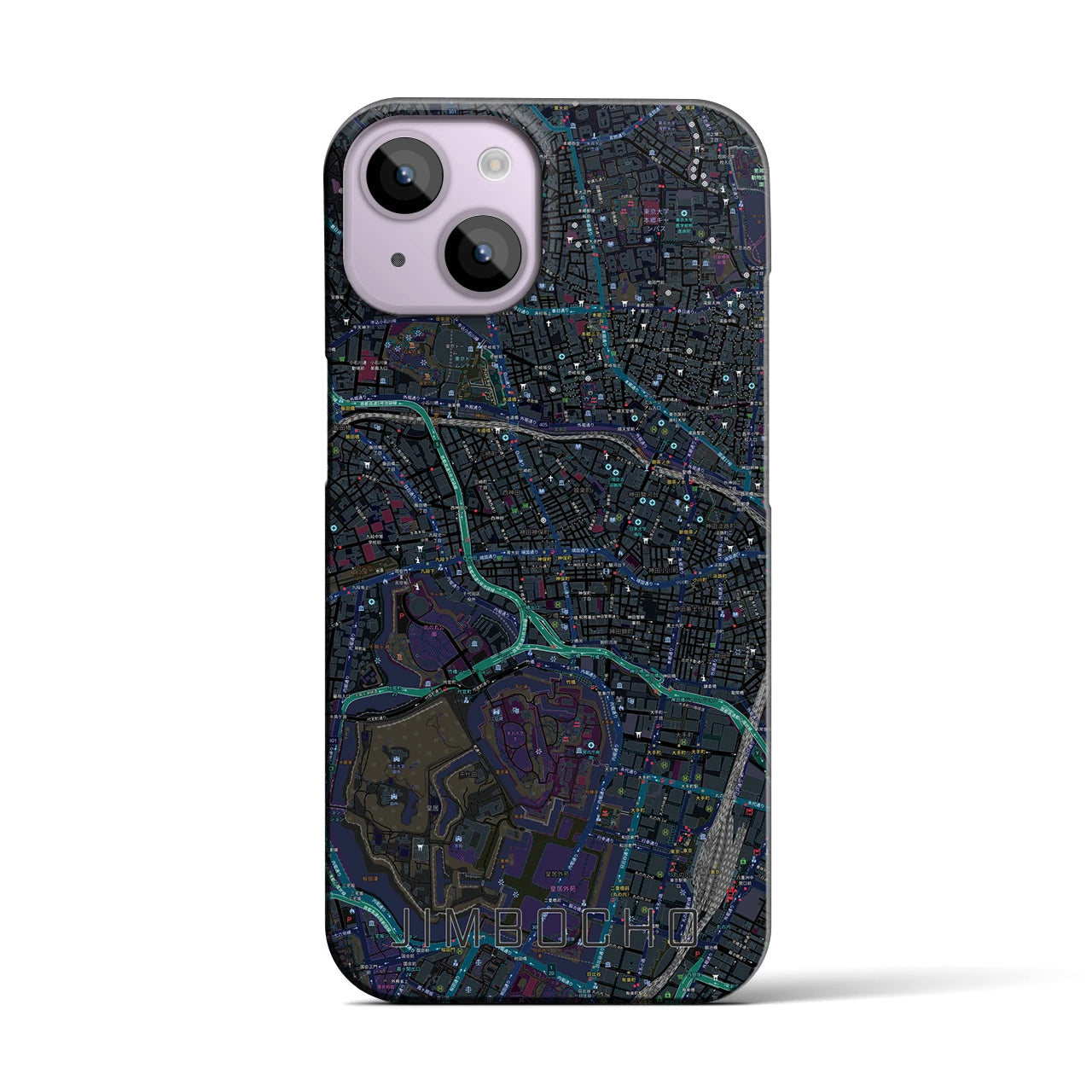 【神保町(東京都)】地図柄iPhoneケース(バックカバータイプ)