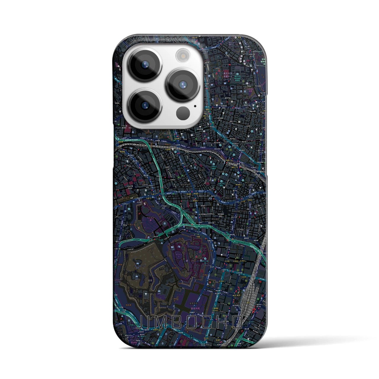 【神保町(東京都)】地図柄iPhoneケース(バックカバータイプ)