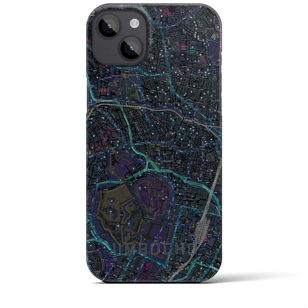 【神保町(東京都)】地図柄iPhoneケース(バックカバータイプ)