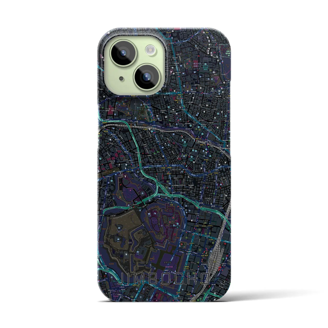 【神保町(東京都)】地図柄iPhoneケース(バックカバータイプ)