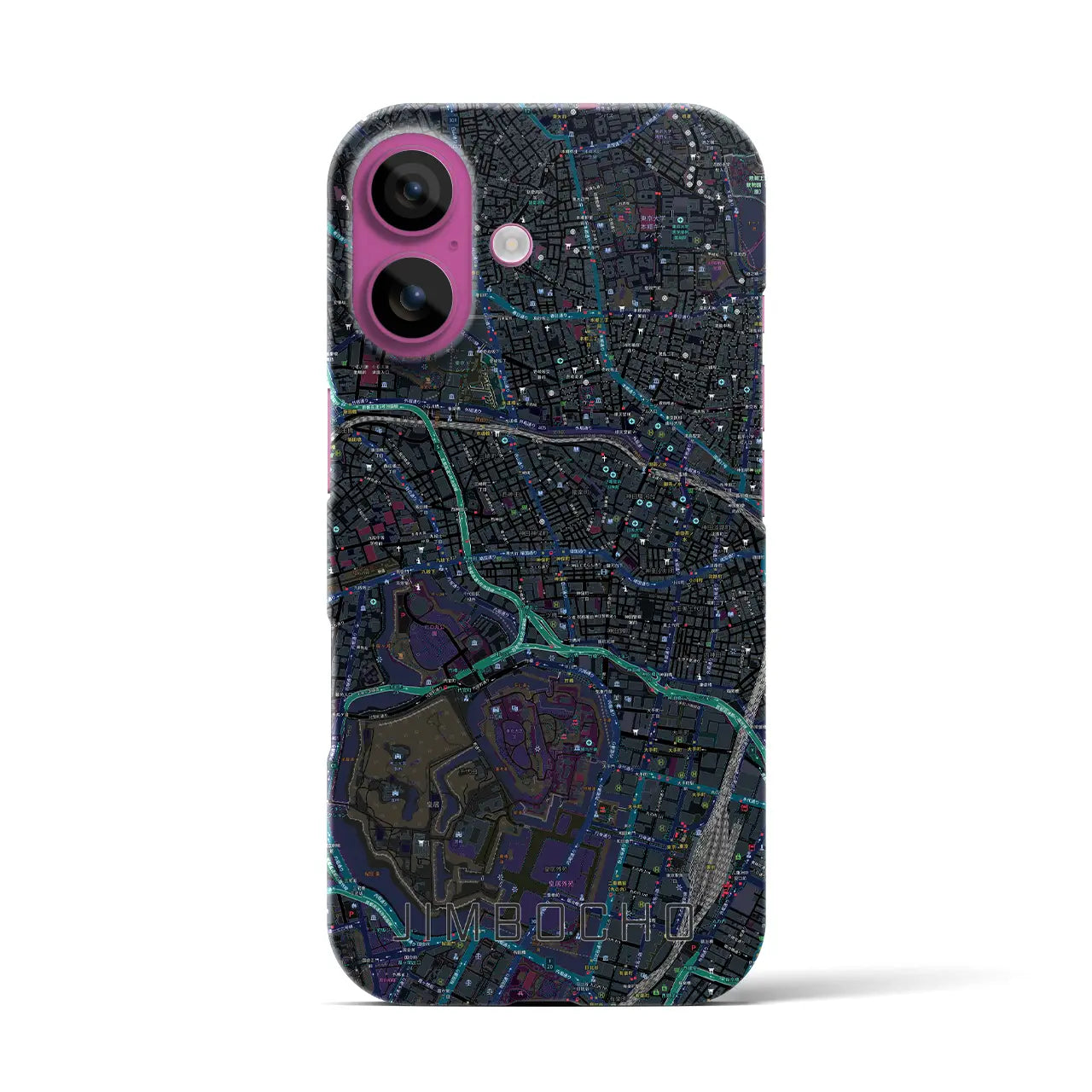 【神保町(東京都)】地図柄iPhoneケース(バックカバータイプ)