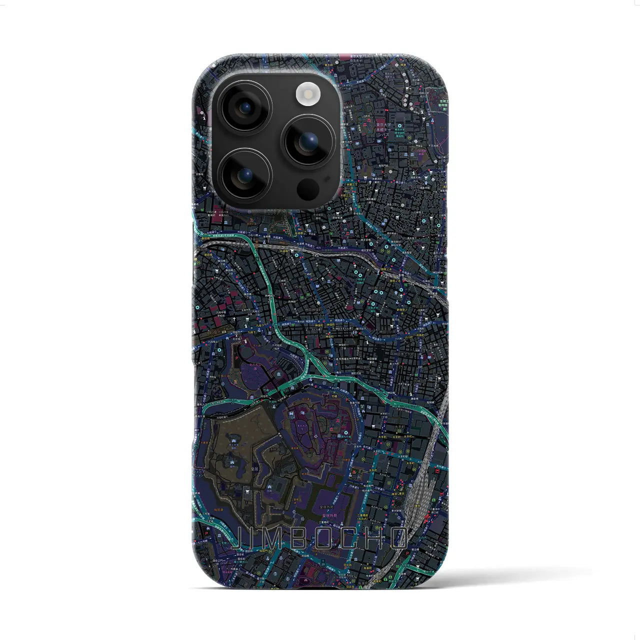 【神保町(東京都)】地図柄iPhoneケース(バックカバータイプ)