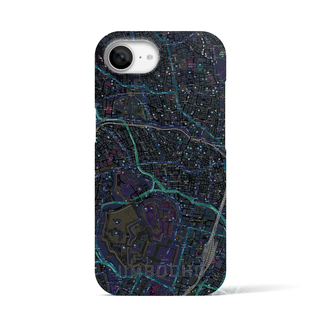 【神保町(東京都)】地図柄iPhoneケース(バックカバータイプ)