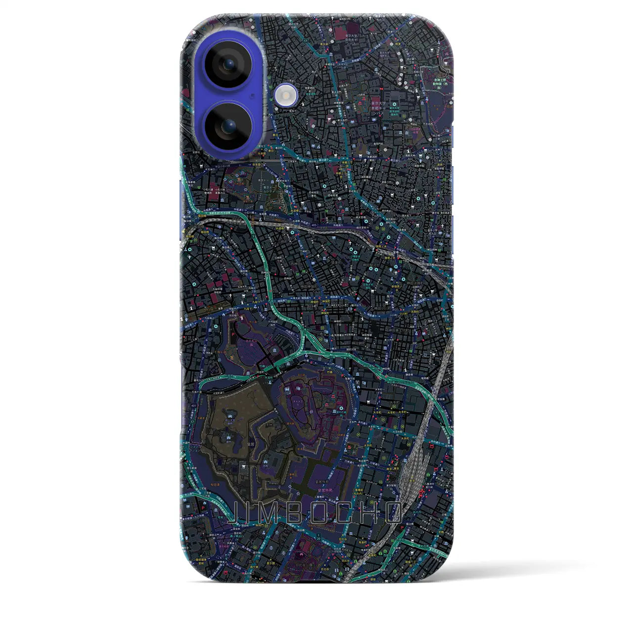 【神保町(東京都)】地図柄iPhoneケース(バックカバータイプ)