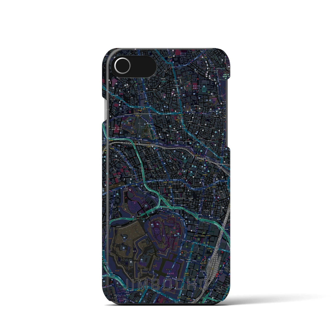 【神保町(東京都)】地図柄iPhoneケース(バックカバータイプ)
