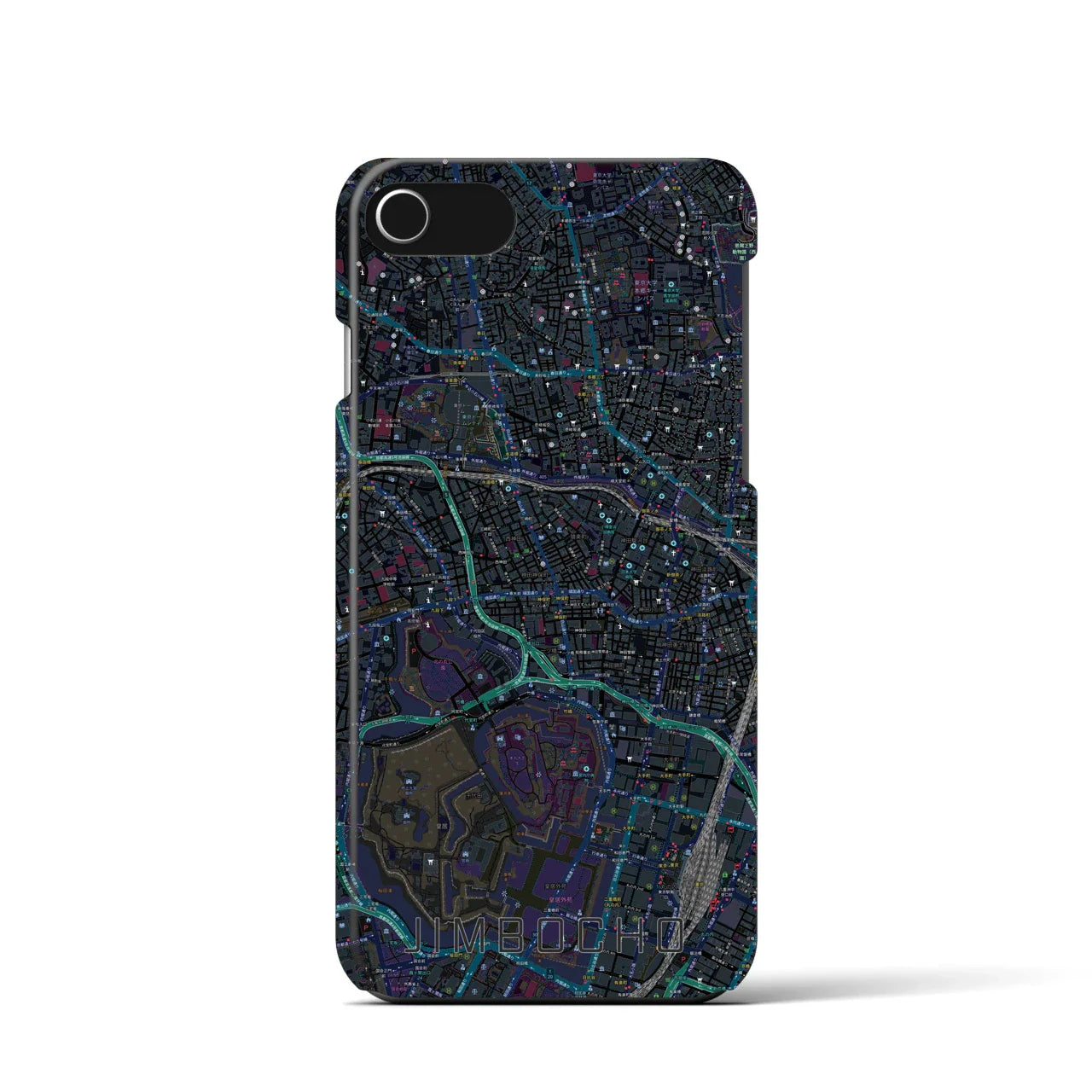 【神保町(東京都)】地図柄iPhoneケース(バックカバータイプ)