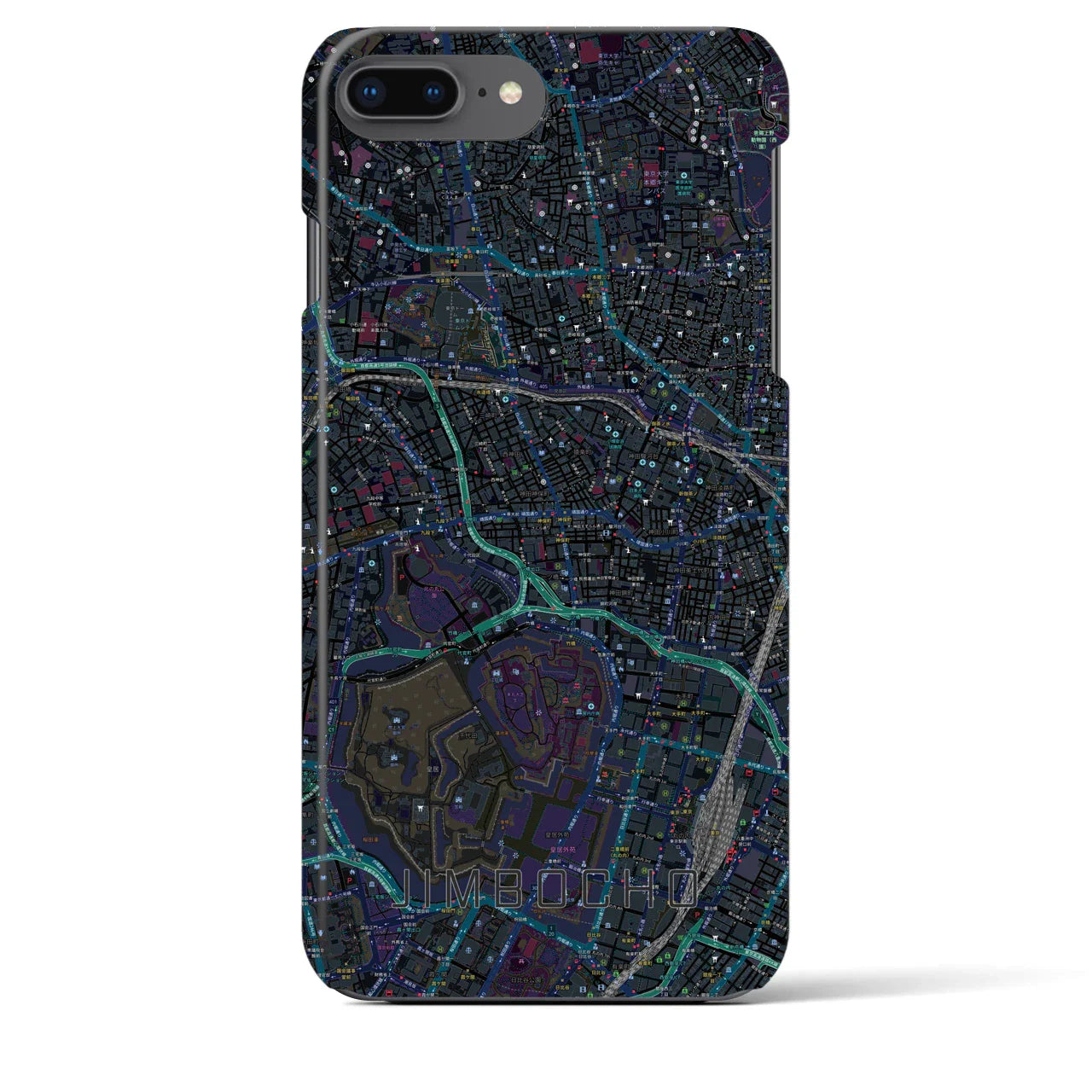 【神保町(東京都)】地図柄iPhoneケース(バックカバータイプ)