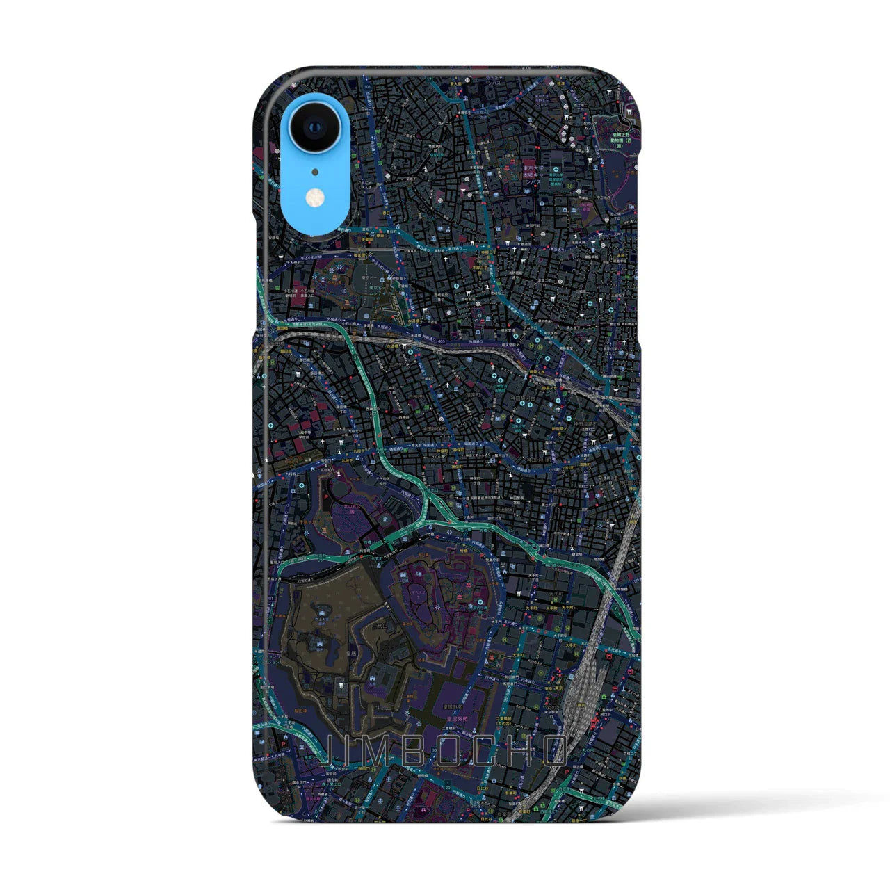 【神保町(東京都)】地図柄iPhoneケース(バックカバータイプ)
