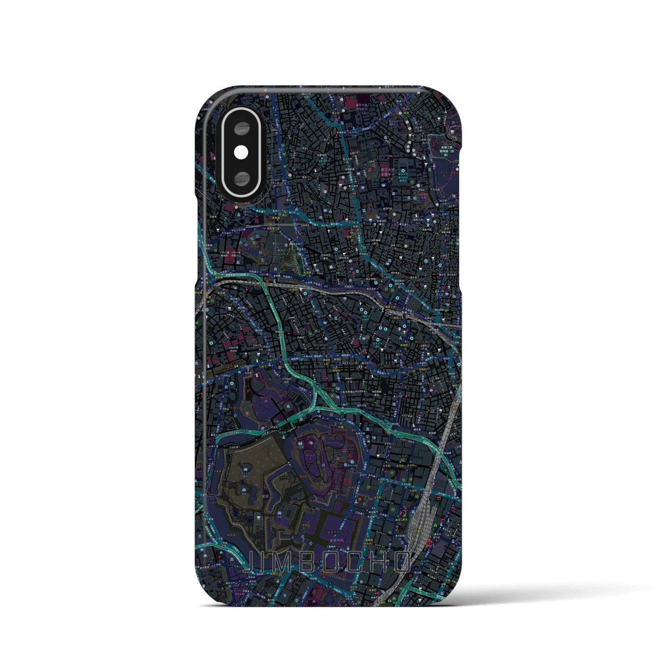 【神保町(東京都)】地図柄iPhoneケース(バックカバータイプ)