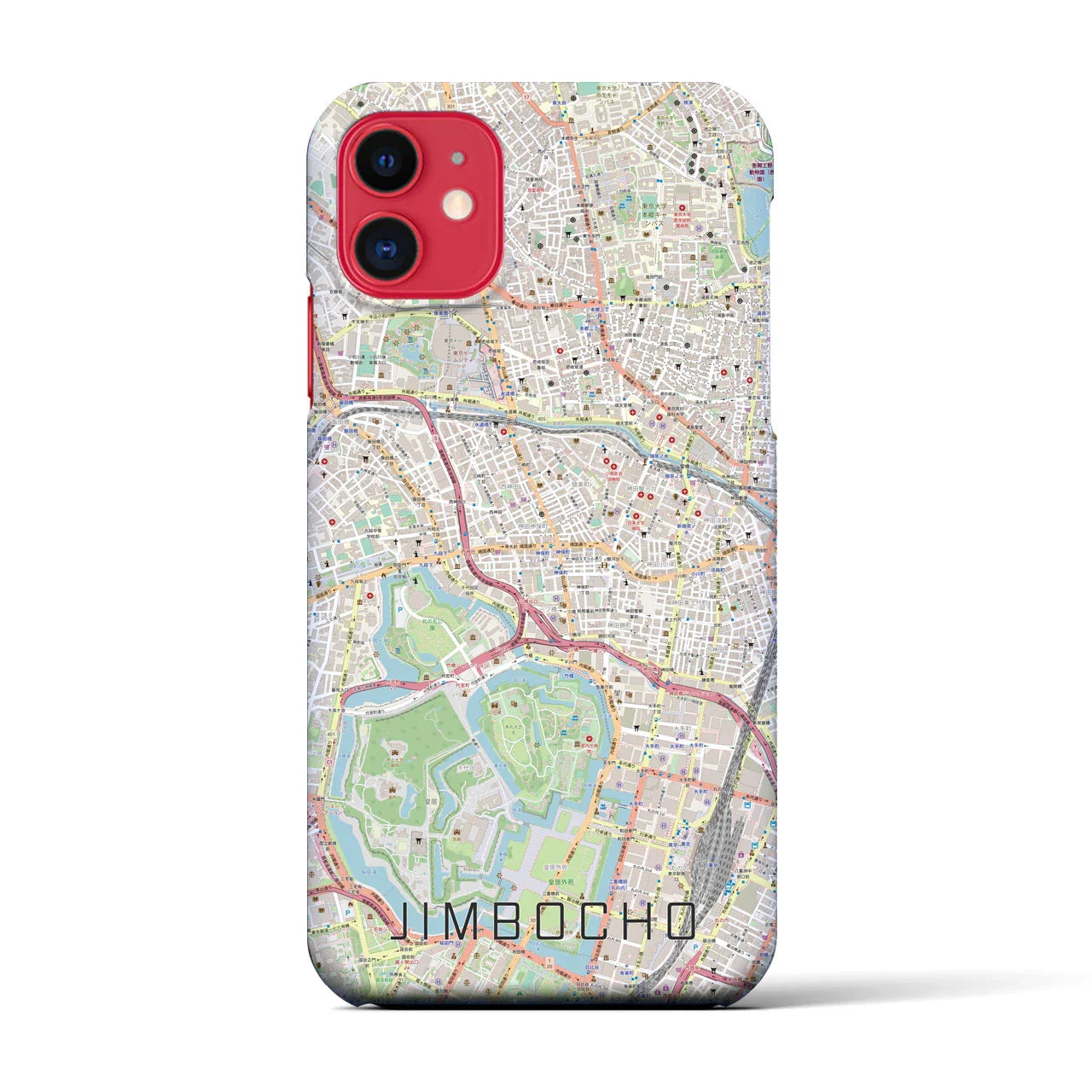 【神保町(東京都)】地図柄iPhoneケース(バックカバータイプ)