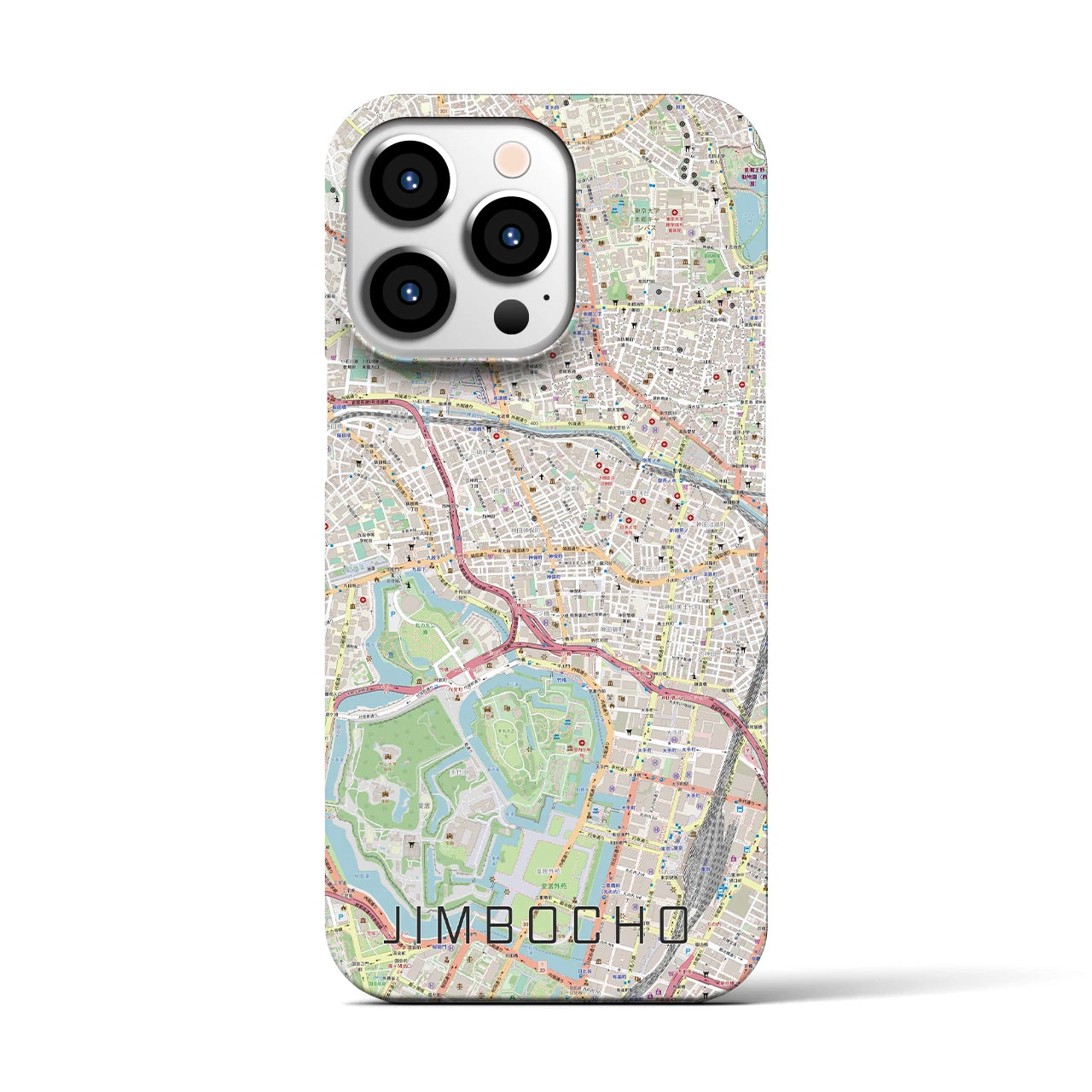 【神保町(東京都)】地図柄iPhoneケース(バックカバータイプ)