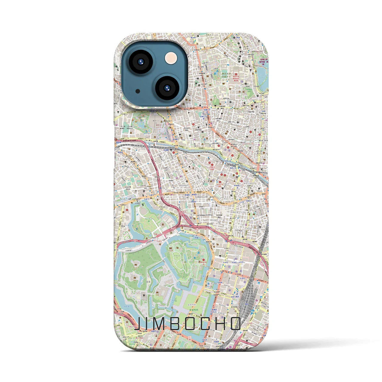 【神保町(東京都)】地図柄iPhoneケース(バックカバータイプ)