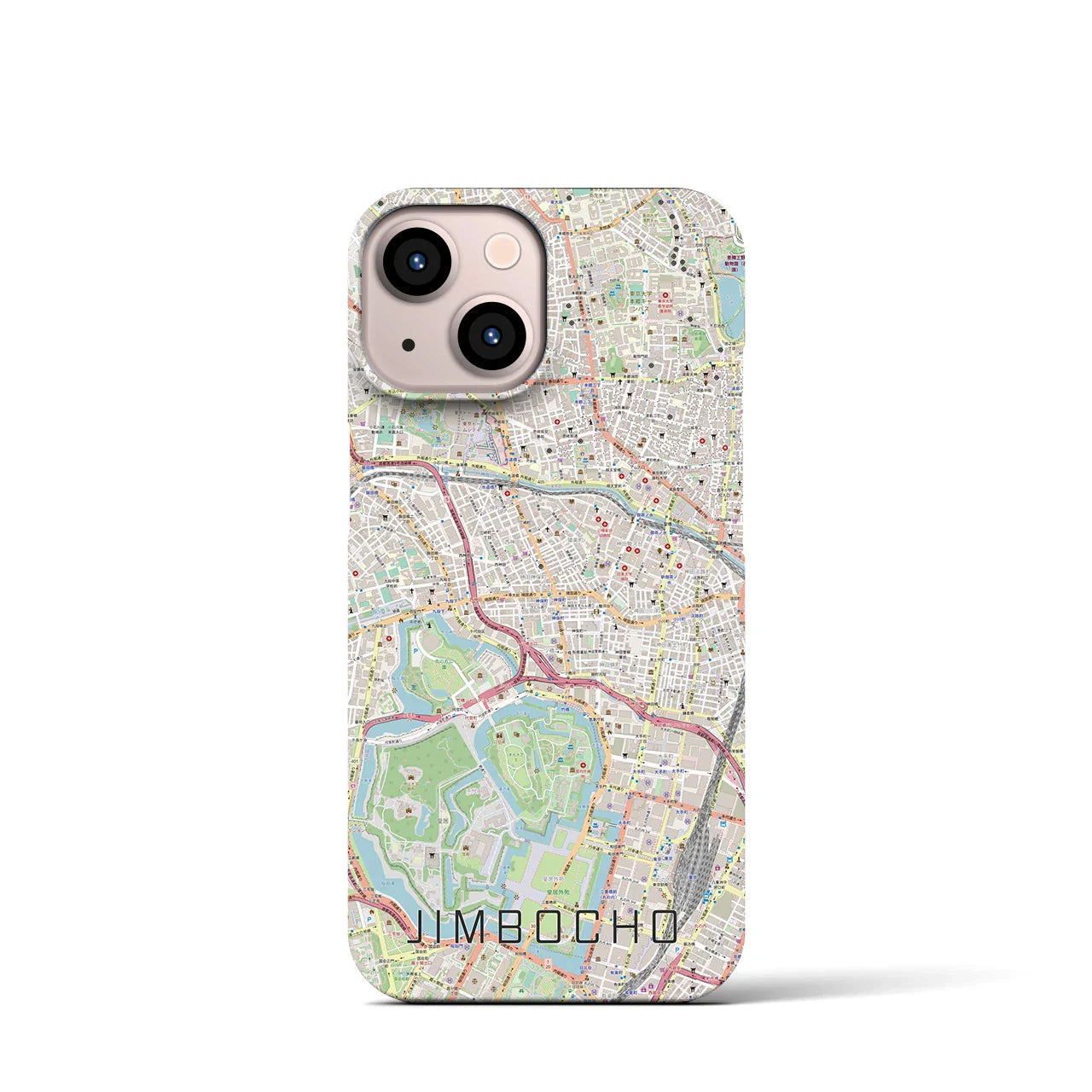 【神保町(東京都)】地図柄iPhoneケース(バックカバータイプ)