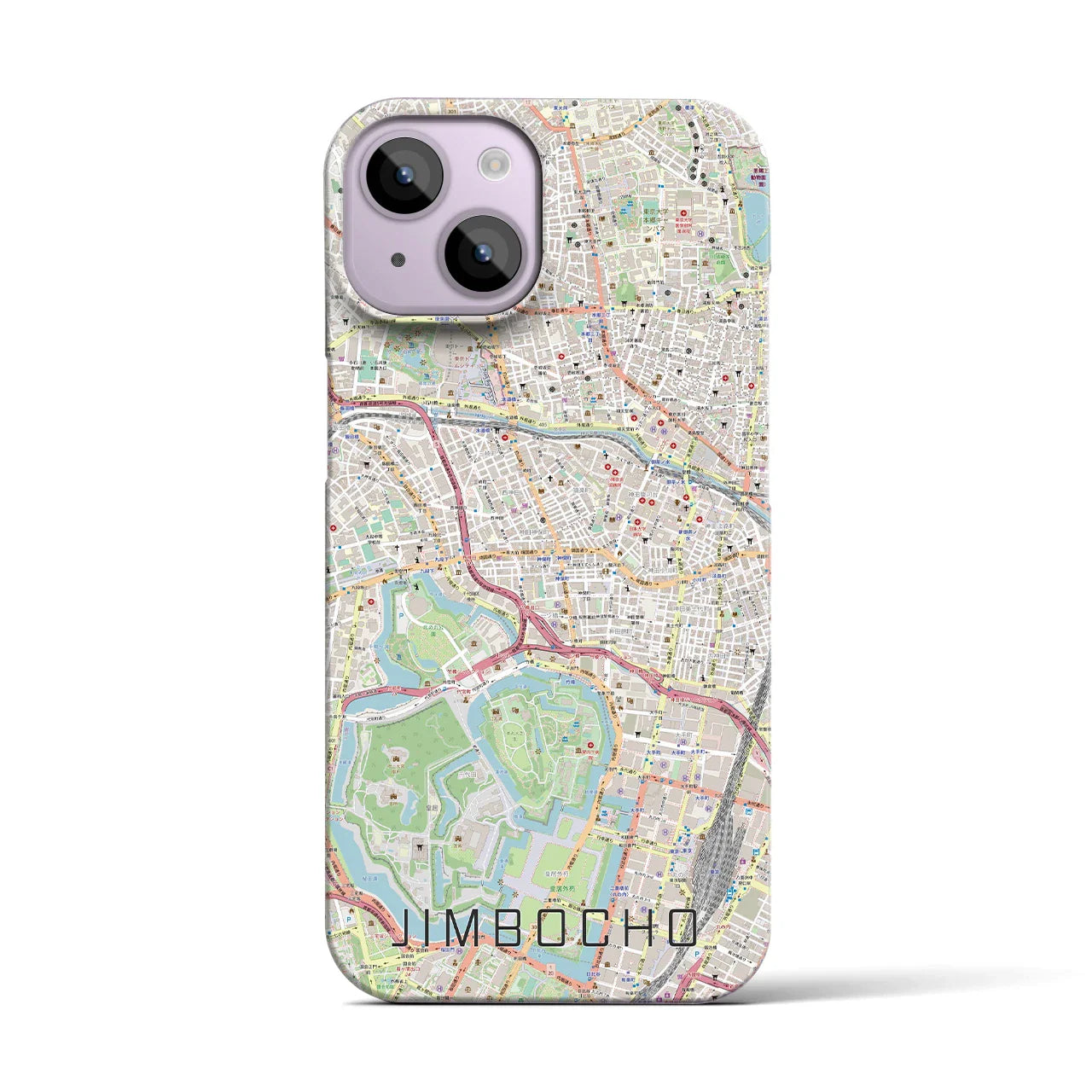 【神保町(東京都)】地図柄iPhoneケース(バックカバータイプ)