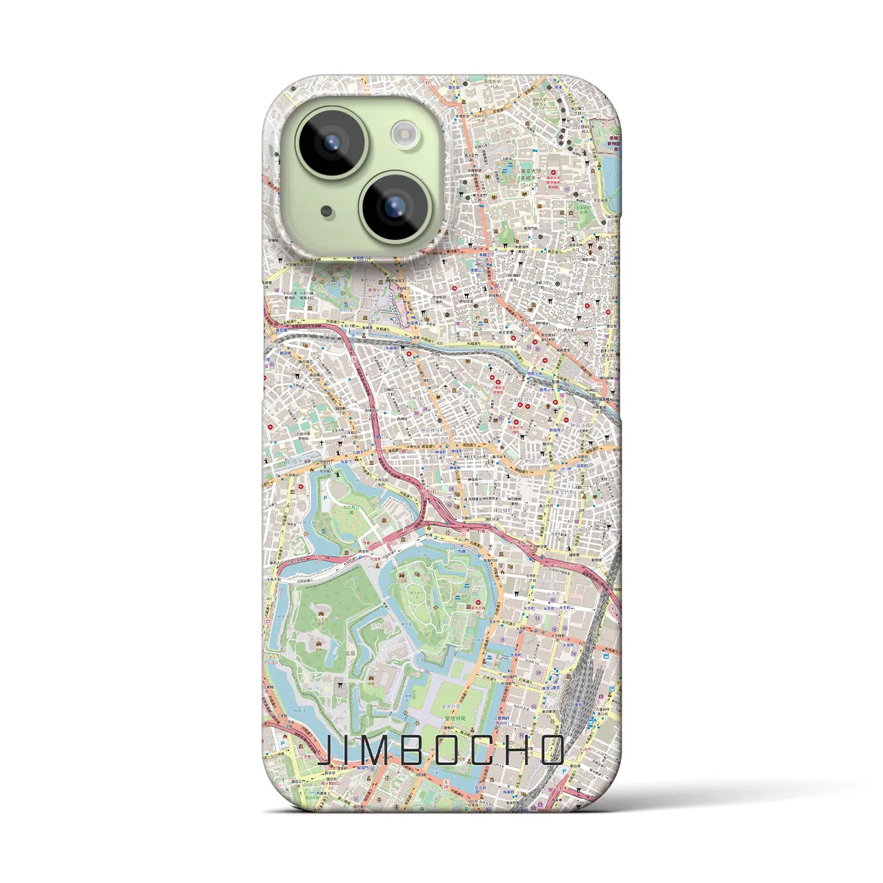 【神保町(東京都)】地図柄iPhoneケース(バックカバータイプ)
