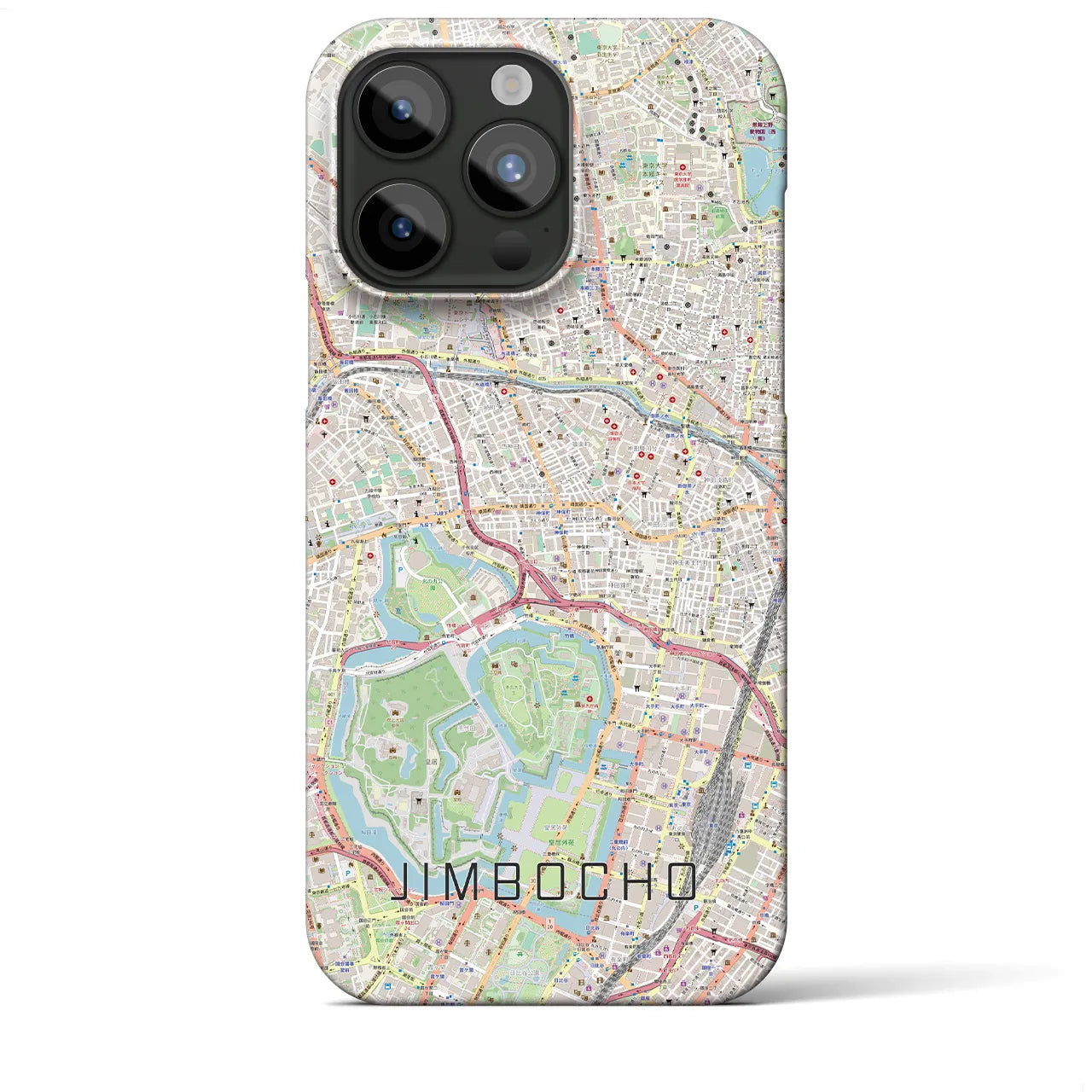 【神保町(東京都)】地図柄iPhoneケース(バックカバータイプ)