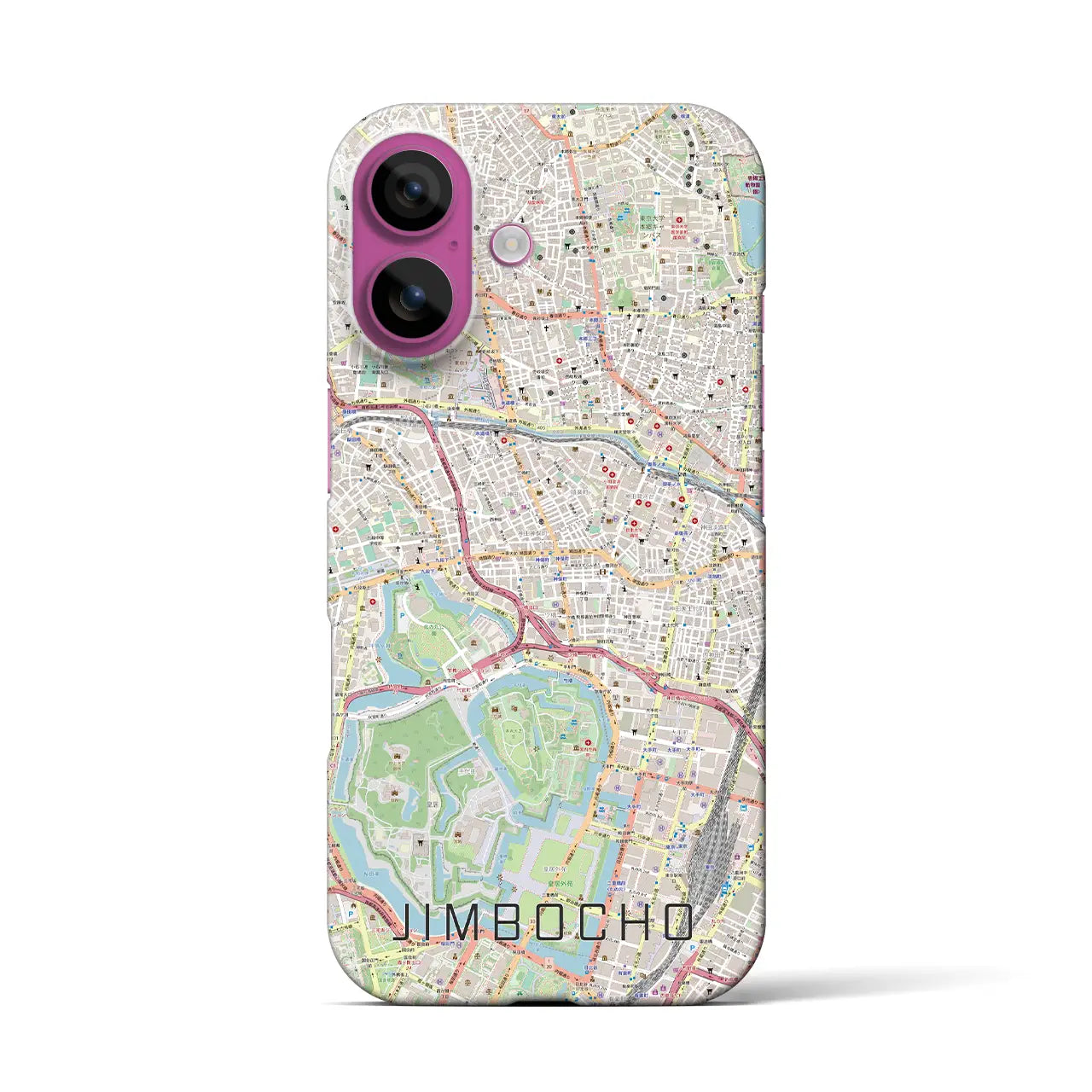 【神保町(東京都)】地図柄iPhoneケース(バックカバータイプ)