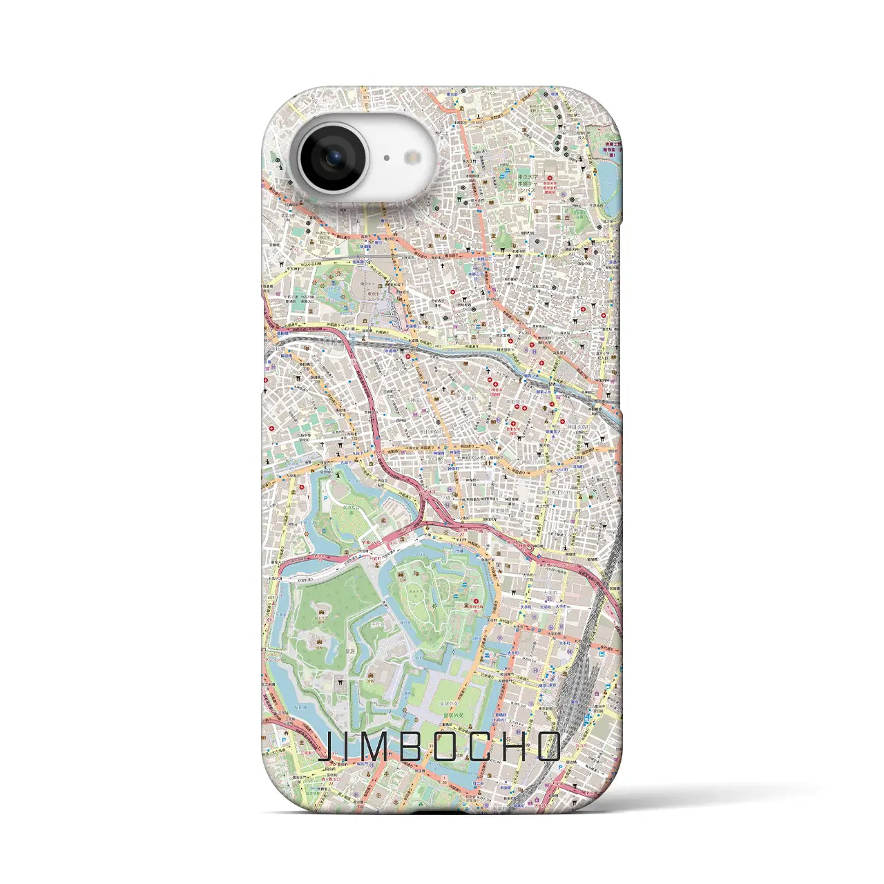 【神保町(東京都)】地図柄iPhoneケース(バックカバータイプ)