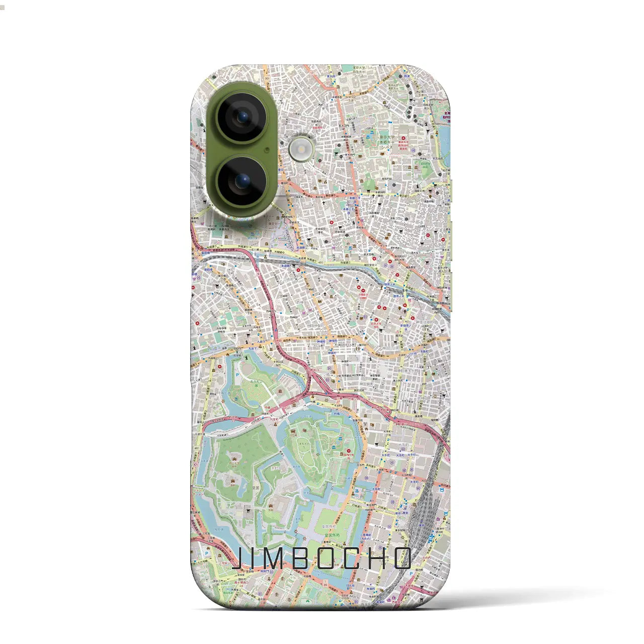 【神保町(東京都)】地図柄iPhoneケース(バックカバータイプ)