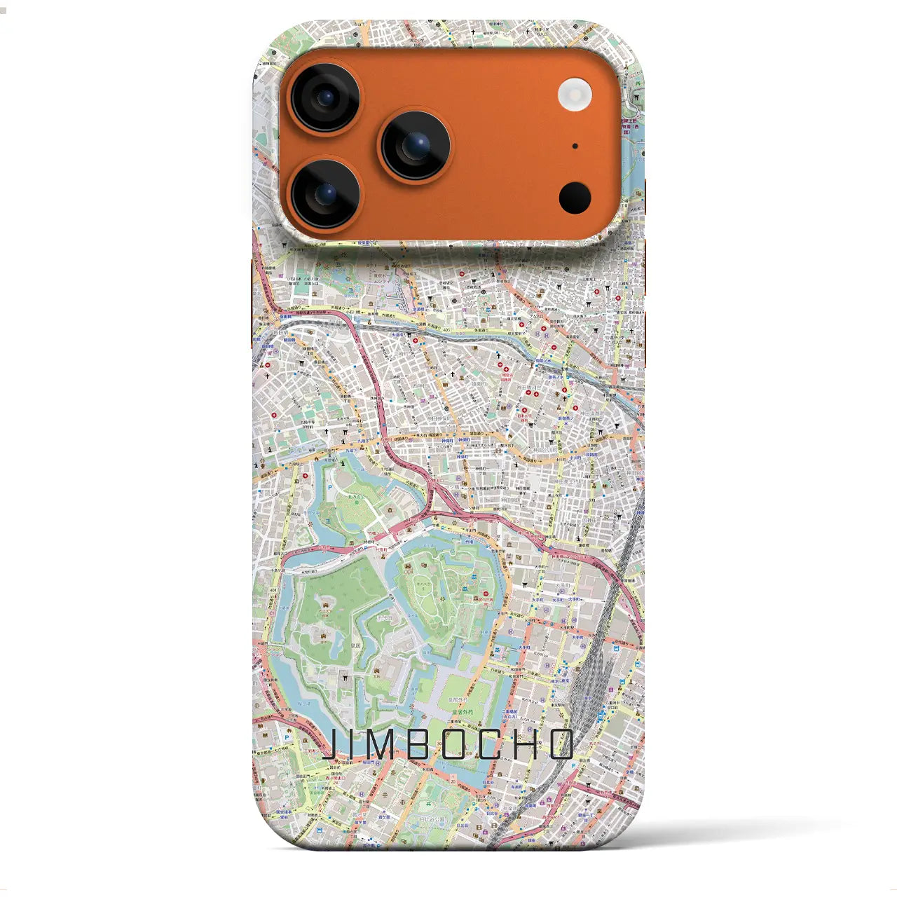 【神保町(東京都)】地図柄iPhoneケース(バックカバータイプ)ナチュラル・iPhone 17 Pro Max 用