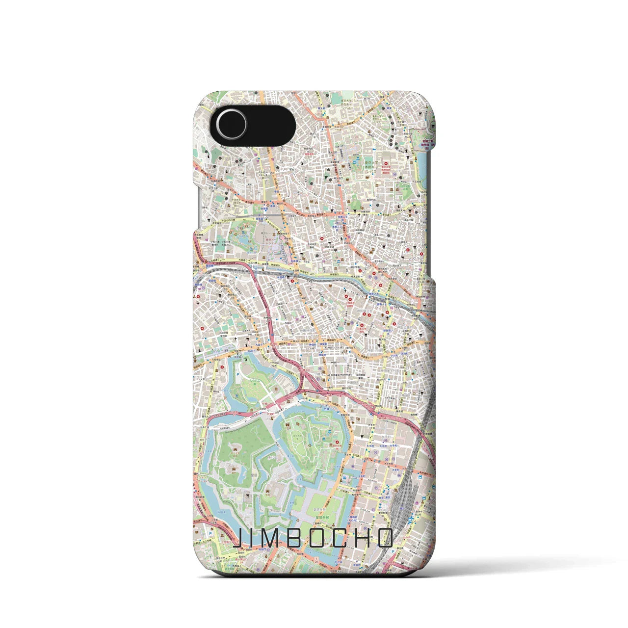 【神保町(東京都)】地図柄iPhoneケース(バックカバータイプ)
