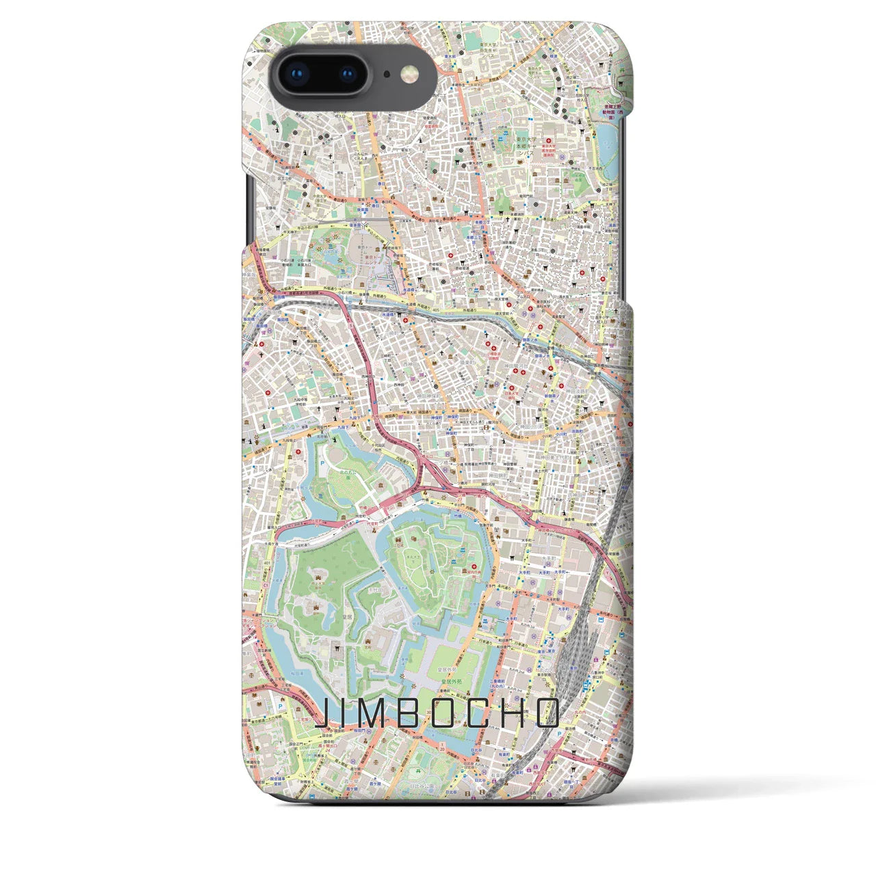 【神保町(東京都)】地図柄iPhoneケース(バックカバータイプ)