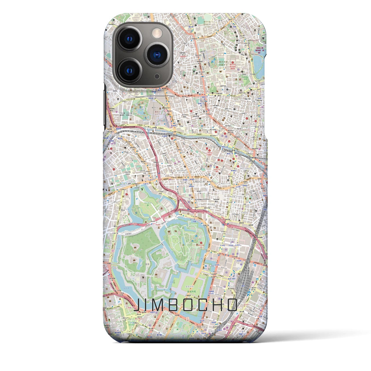 【神保町(東京都)】地図柄iPhoneケース(バックカバータイプ)