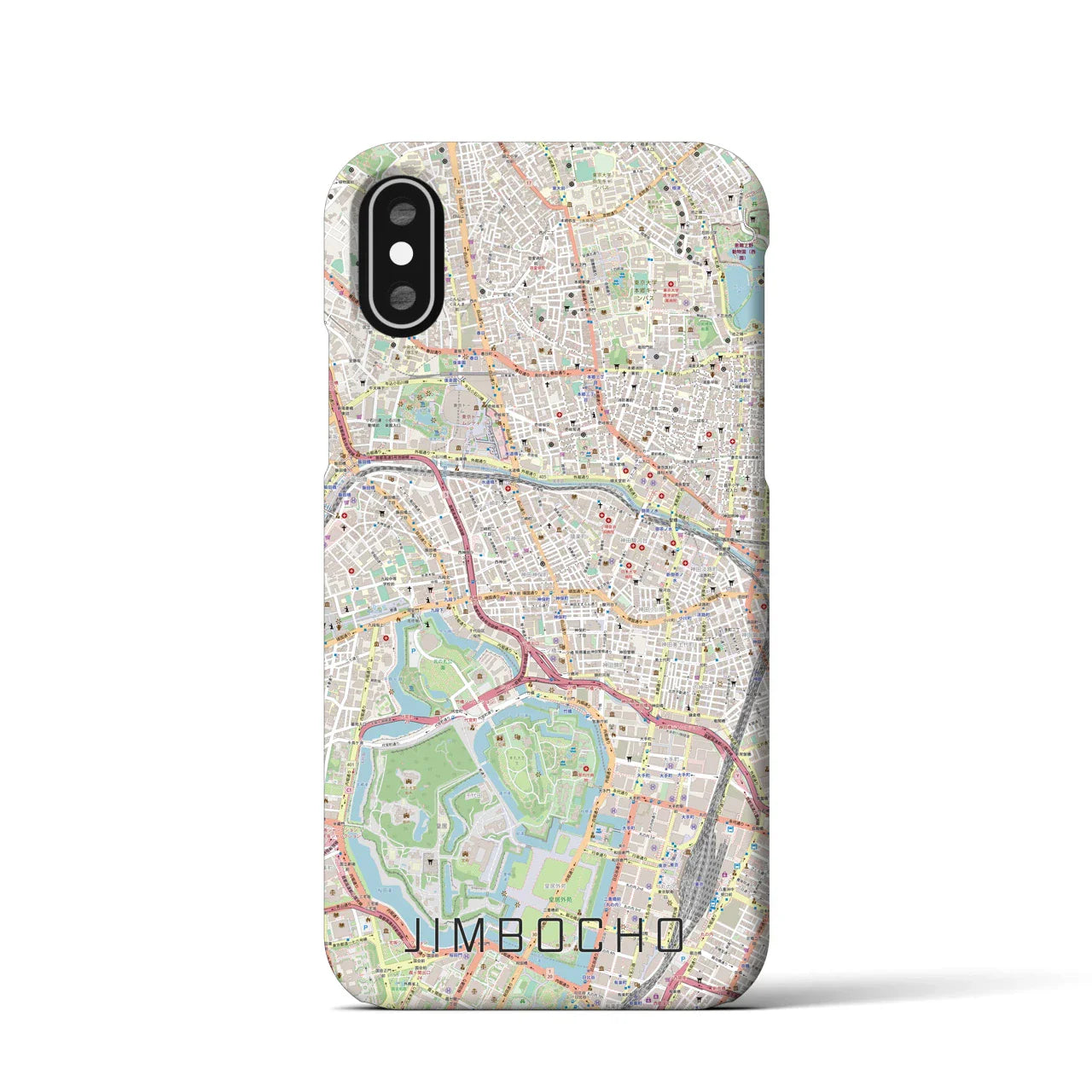 【神保町(東京都)】地図柄iPhoneケース(バックカバータイプ)