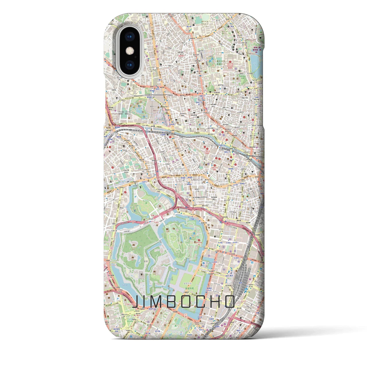 【神保町(東京都)】地図柄iPhoneケース(バックカバータイプ)