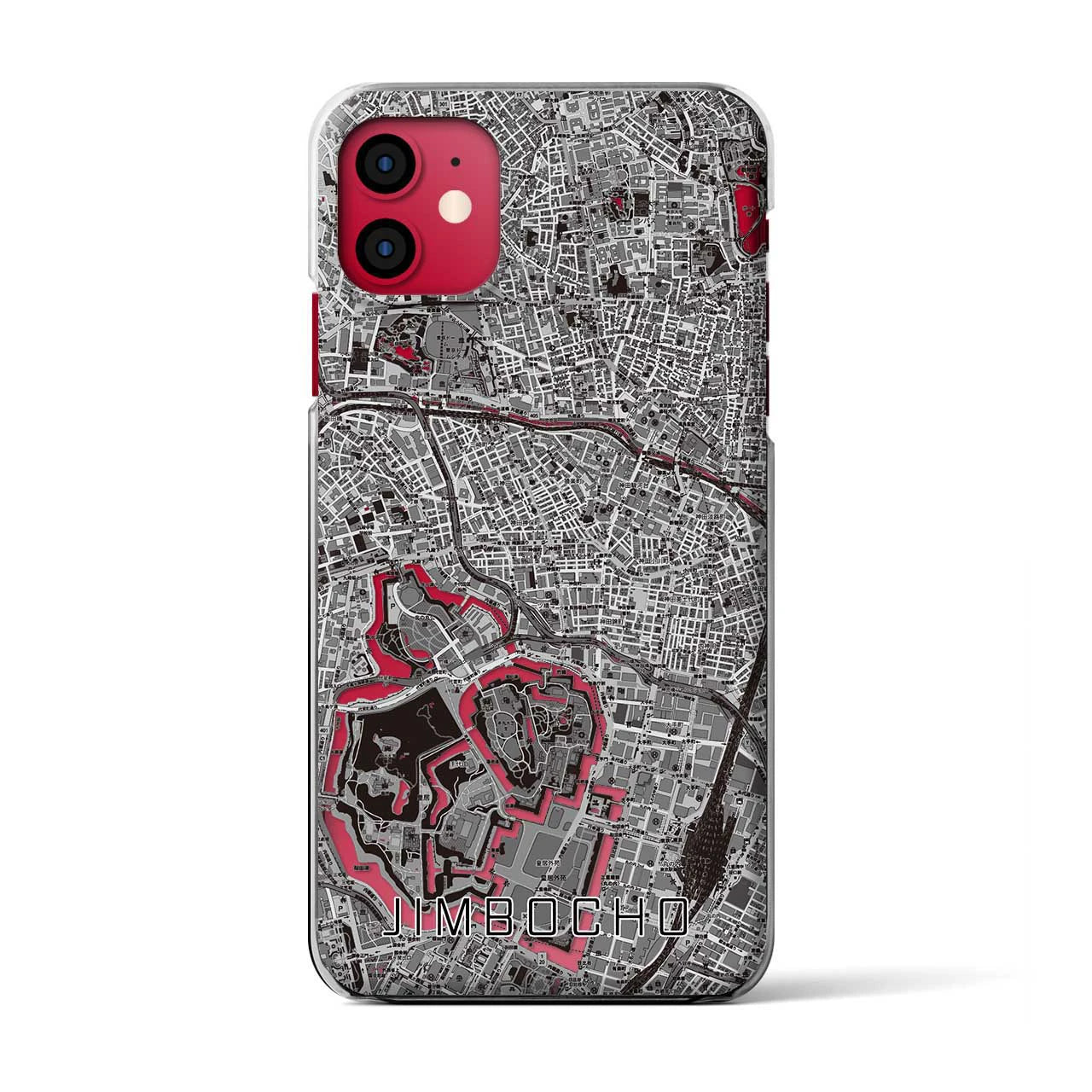 【神保町(東京都)】地図柄iPhoneケース(クリアタイプ)