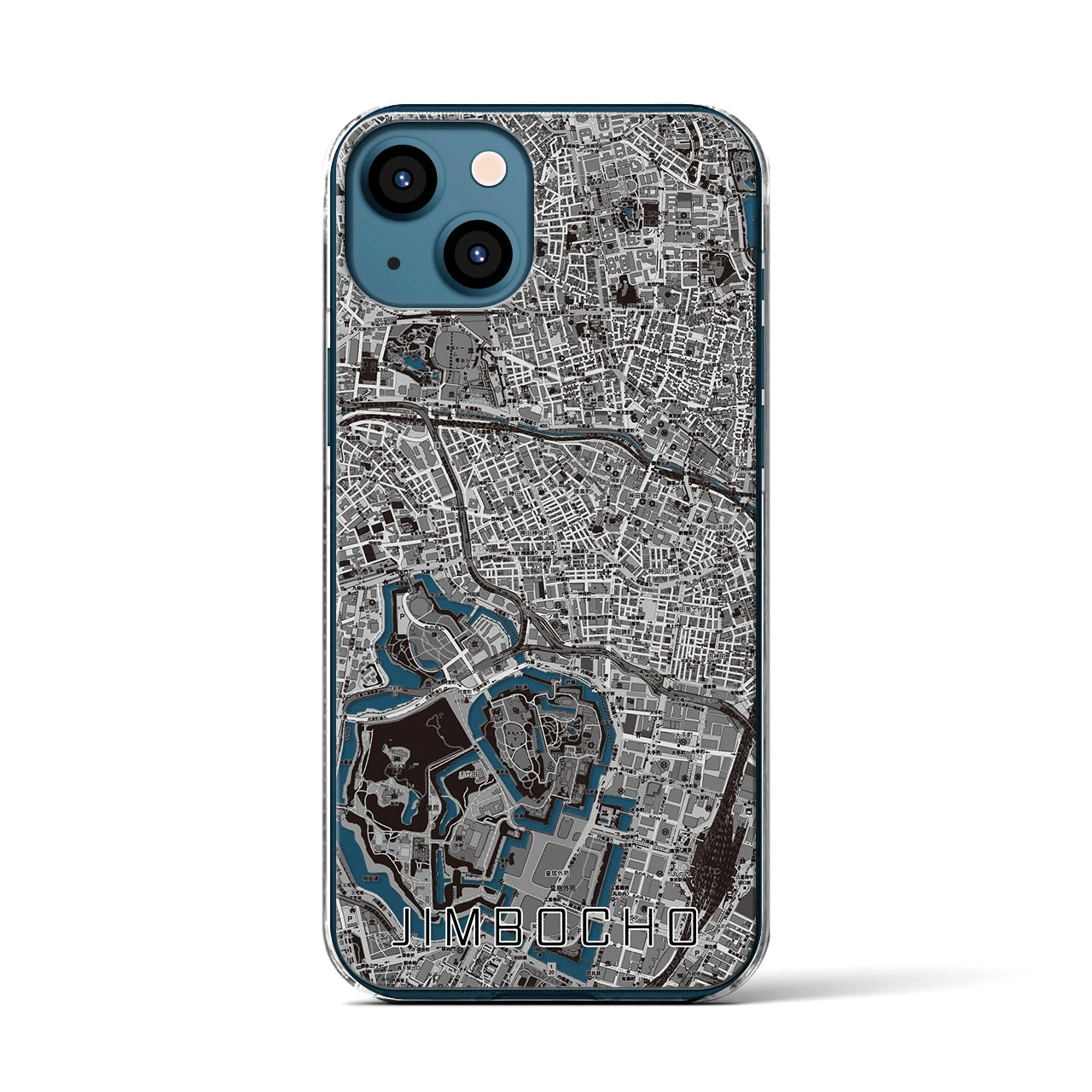 【神保町(東京都)】地図柄iPhoneケース(クリアタイプ)