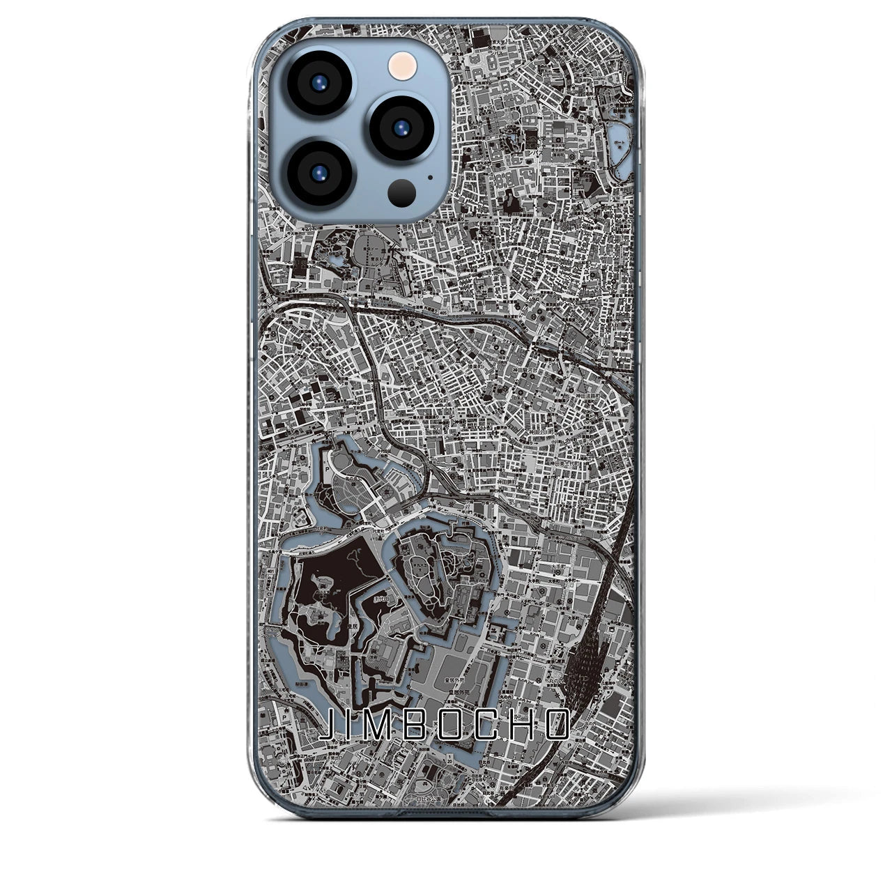 【神保町(東京都)】地図柄iPhoneケース(クリアタイプ)