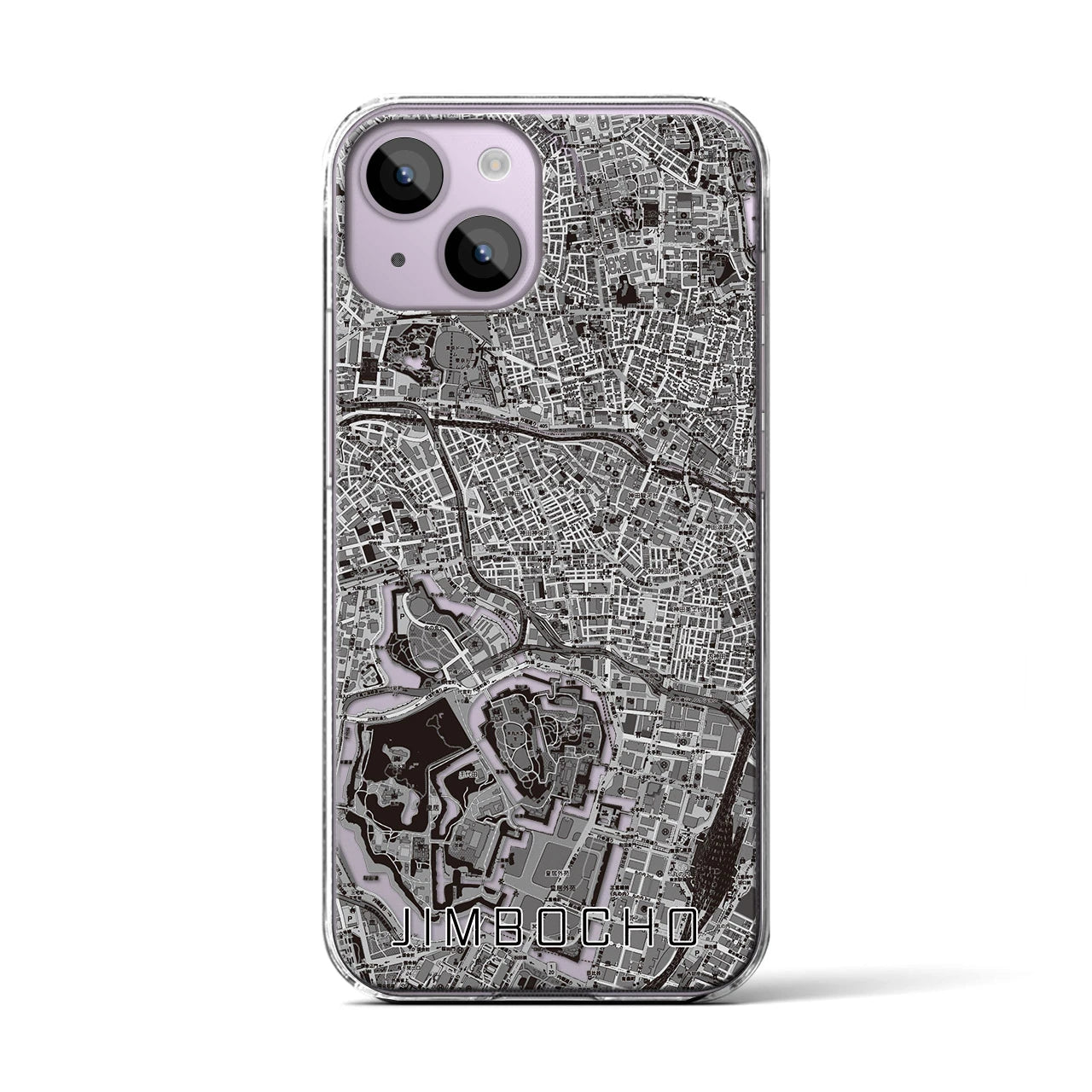 【神保町(東京都)】地図柄iPhoneケース(クリアタイプ)