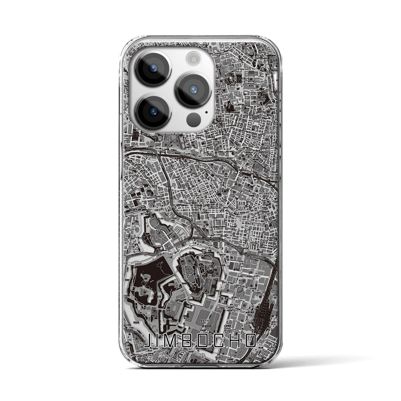 【神保町(東京都)】地図柄iPhoneケース(クリアタイプ)