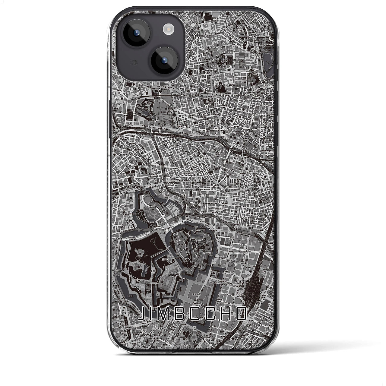 【神保町(東京都)】地図柄iPhoneケース(クリアタイプ)