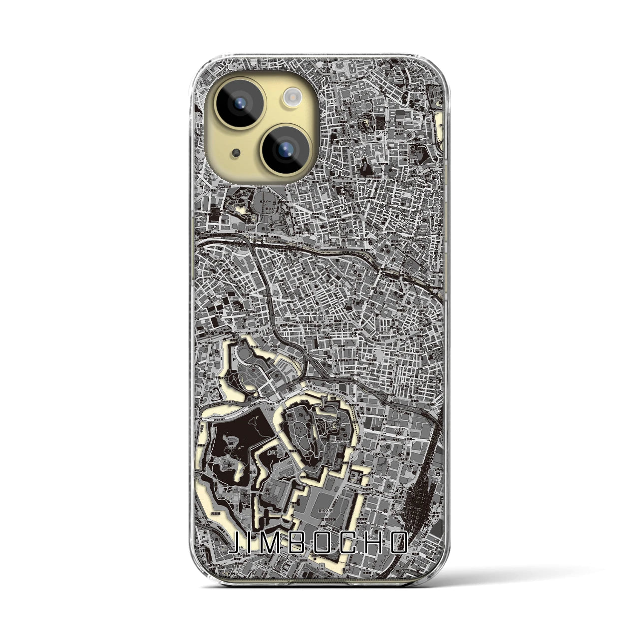 【神保町(東京都)】地図柄iPhoneケース(クリアタイプ)